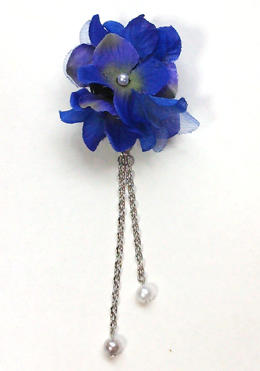 CL-14紫陽花の髪飾り/ブルー